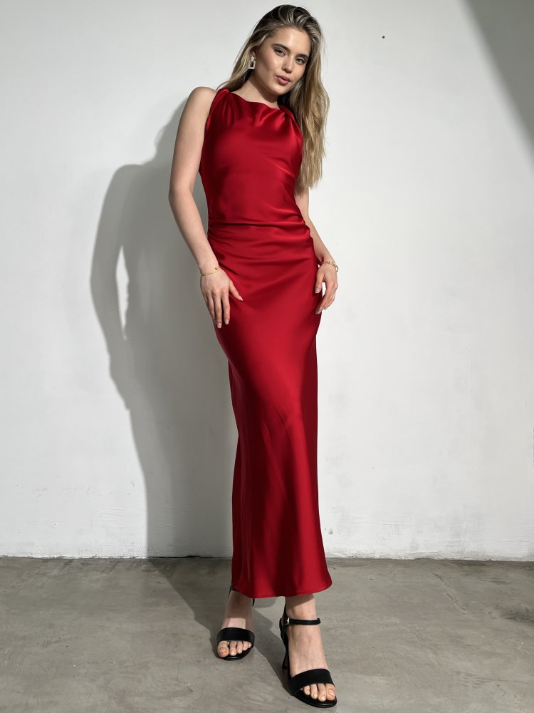 Платье атласное Exclusive 72459765\17
