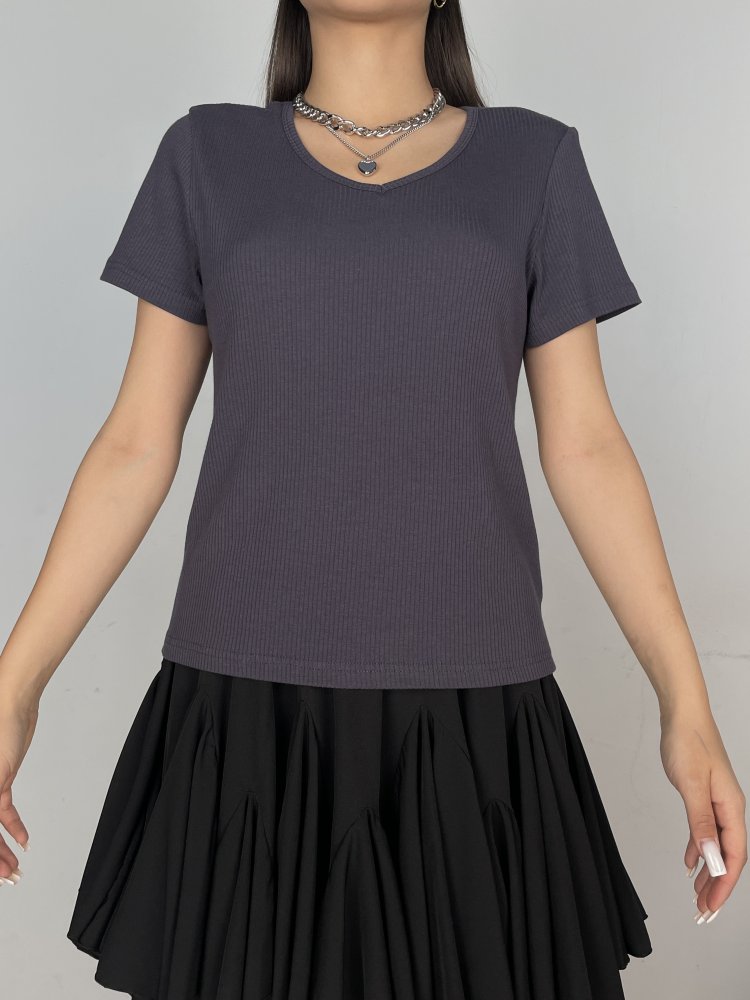 Футболка в рубчик SHOPDAANNA 72454526\1008