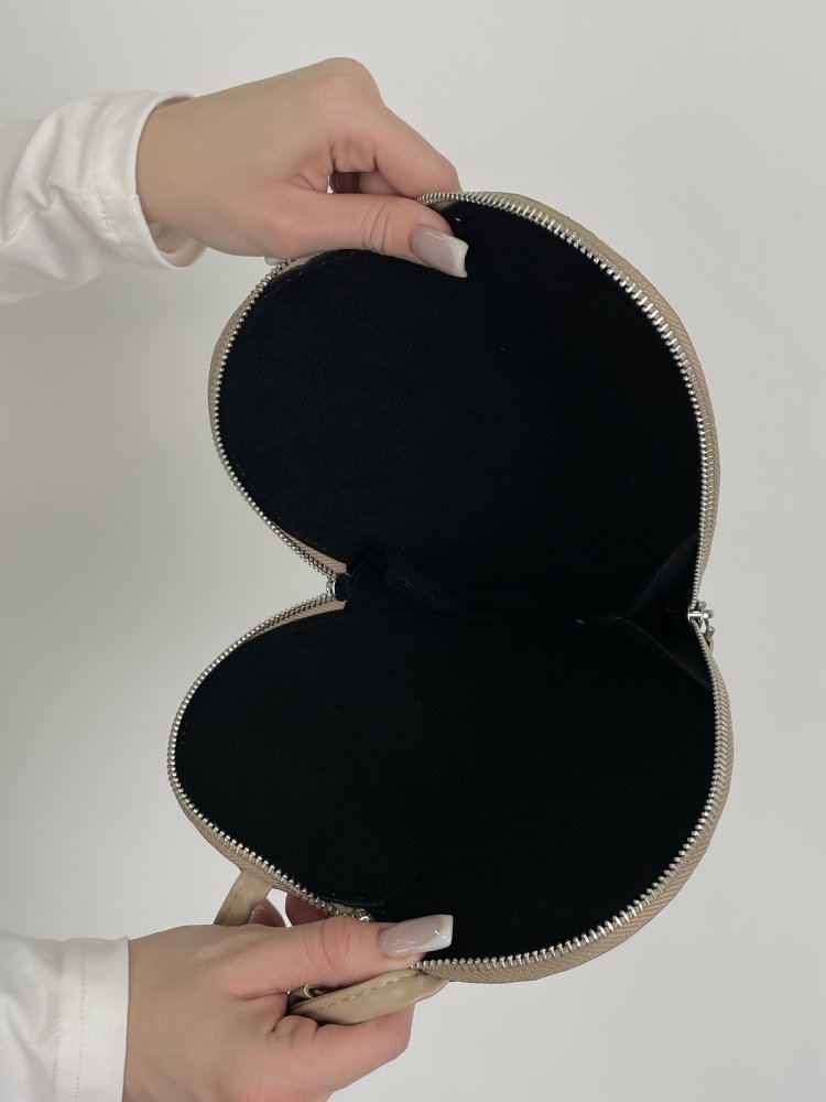 Мини-сумка сердце комбинированная 72457389\1017