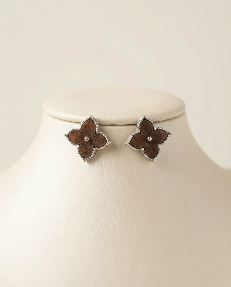 Серьги клевер 72461968\448